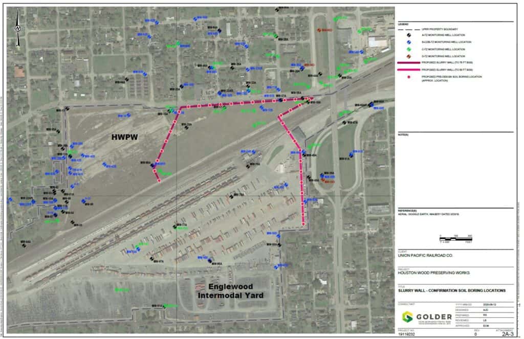 Slurry Wall Confirmation Soil Boring Location