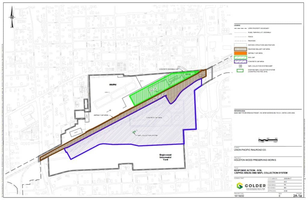 Soil Capped Areas and NAPL Collection System