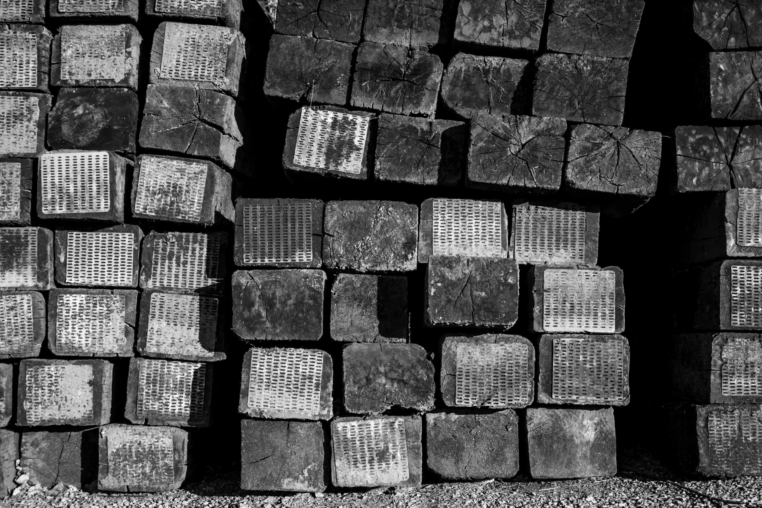 Stack of Railroad Ties