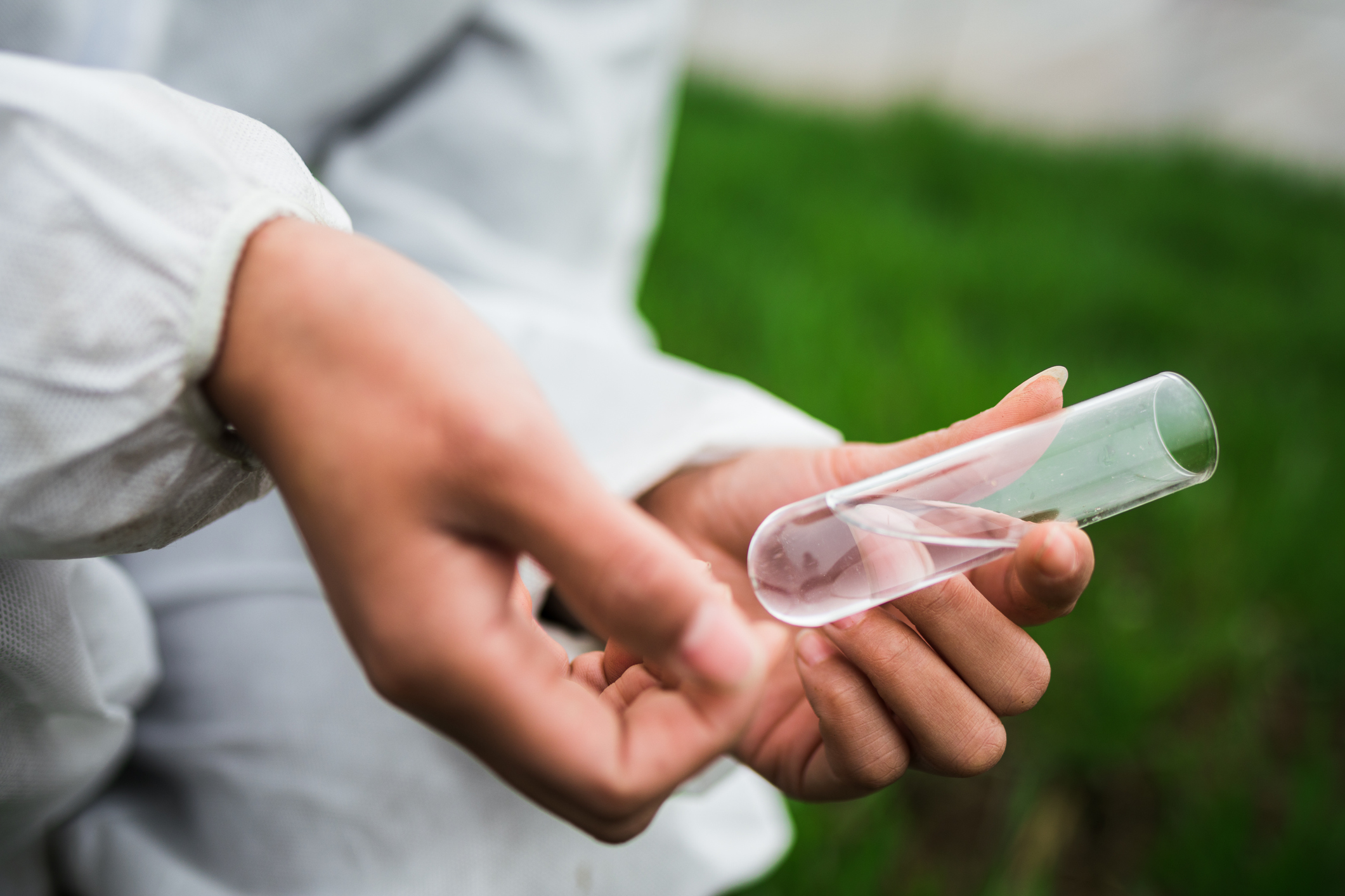 Representative image of soil testing being conducted